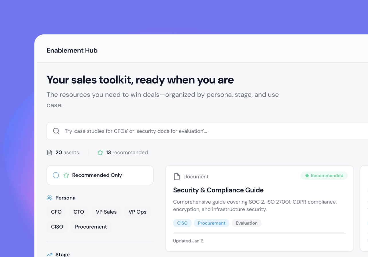Give teams one source of truth
